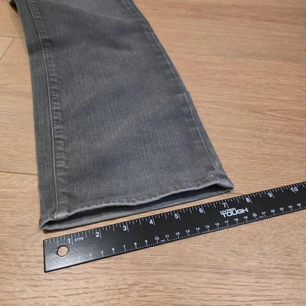 Rogan Puck Jeans Mens Size 36x34 Grey Straight Leg Classic Fit Made in USA Denim